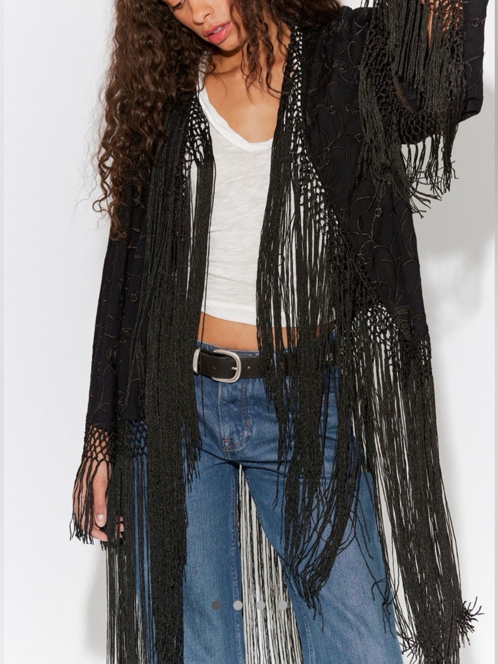Free People London Nights Piano Duster